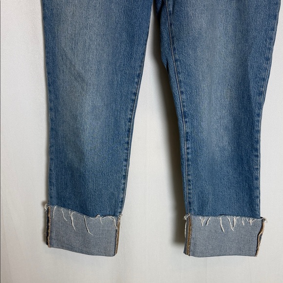 Banana Republic Slouch Cuffed Jeans Women's Size 31 (12) Medium Wash - Picture 4 of 12